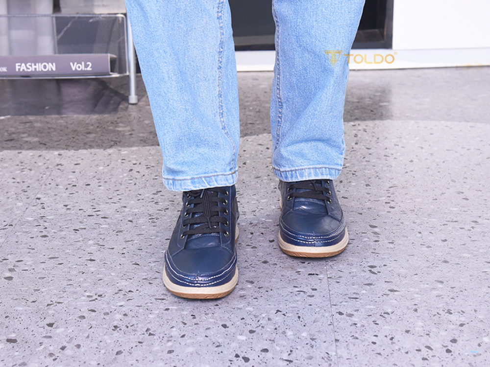 Giày cao 6cm thể thao da thật 4